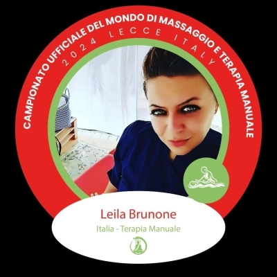 Leila Brunone da Lamezia Terme a Lecce per la 4° Edizione del Campionato del Mondo di Massaggio e Terapia Manuale