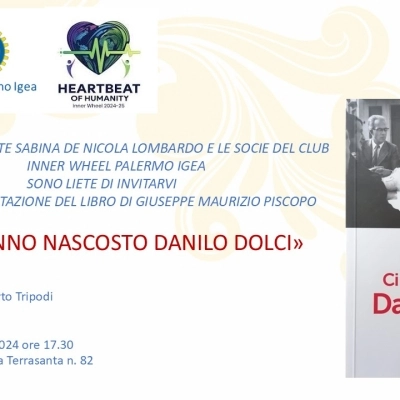 A Palermo la presentazione del libro di Giuseppe Maurizio Piscopo  “Ci hanno nascosto Danilo Dolci” edito da Navarra.  Appuntamento mercoledì 16 ottobre alla Fondazione “Giuseppe e Marzio Tricoli” 