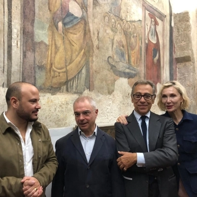 Presentati i restauri degli affreschi della cappella dell'Archivio di Stato e della Chiesa dei Santi Filippo e Giacomo grazie all'impegno di Friends of Naples