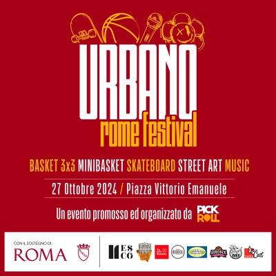 Urbano Rome Festival, la prima edizione il 27 ottobre, tra sport, street art e musica live