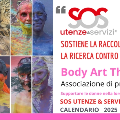 SOS UTENZE & SERVIZI SOSTIENE LA RACCOLTA FONDI PER LA RICERCA CONTRO IL TUMORE AL SENO: UN CALENDARIO ARTISTICO DELLA BODY ART TERAPHY ITALIA