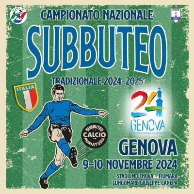 Genova: al via il Campionato Nazionale a squadre di Subbuteo Tradizionale. Saranno 51 le squadre presenti