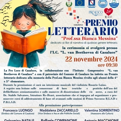 PREMIO LETTERARIO “BIANCA MESSINA” 2^ edizione