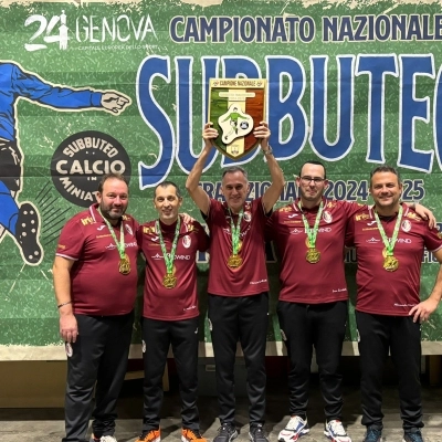 Genova: la F.lli Bari Reggio Emilia vince lo Scudetto di Subbuteo Tradizionale