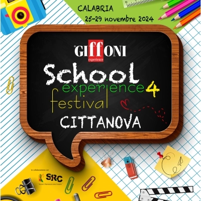 SCHOOL EXPERIENCE 4: IN CALABRIA DAL 25 AL 29 NOVEMBRE LA TERZA TAPPA DEL FESTIVAL ITINERANTE ORGANIZZATO DA GIFFONI