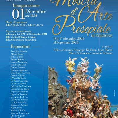 Gragnano dà il via al Natale con la III edizione della Mostra d’Arte Presepiale