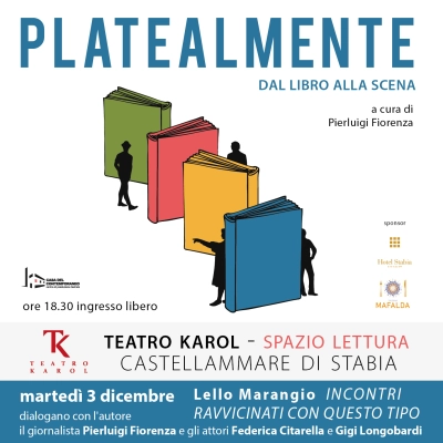 Martedì 3 dicembre ore 18.30 al TK di Castellammare di Stabia la comicità della scrittura di Lello Marangio  