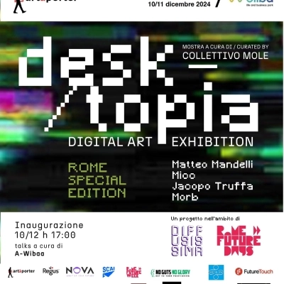 Desktopia Roma Special Edition: Regus Woliba accoglie l’arte che interroga la tecnologia