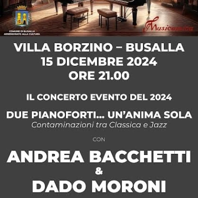 Dado Moroni e Andrea Bacchetti di nuovo insieme per un concerto pianistico d'eccellenza