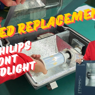 How to replace SON-T HPS bulb with LED bulbs