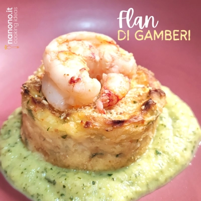 Flan di gamberi su crema di zucchine - nanono.it