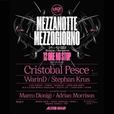  Cristobal Pesce x Capodanno Mezzanotte-Mezzogiorno con Alterego @ Bolgia - Bergamo il 31/12