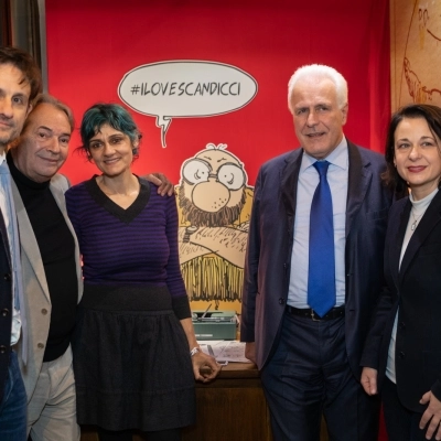 Inaugurato l'omaggio a Sergio Staino – L’arte di vivere tra satira e impegno