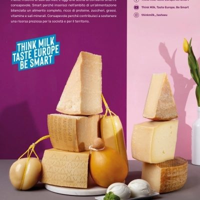 “Think Milk, Taste Europe, Be Smart!”: on air la campagna stampa e attività di influencer marketing per raccontare latte e latticini