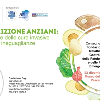 A Pescara, il 23 dicembre, un convegno dedicato alla sensibilizzazione sulla malnutrizione degli anziani 