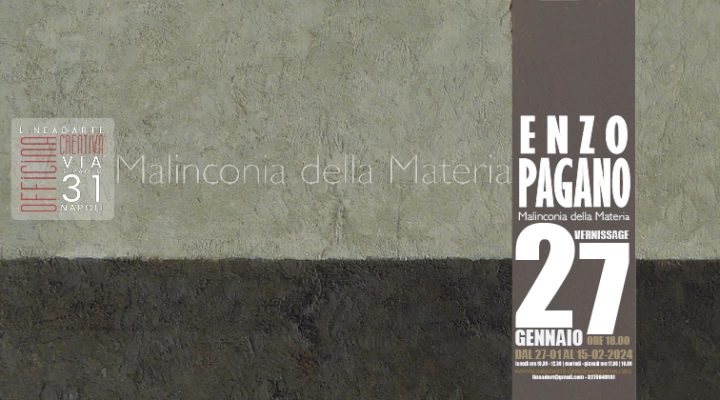 Enzo Pagano  - Malinconia  della Materia