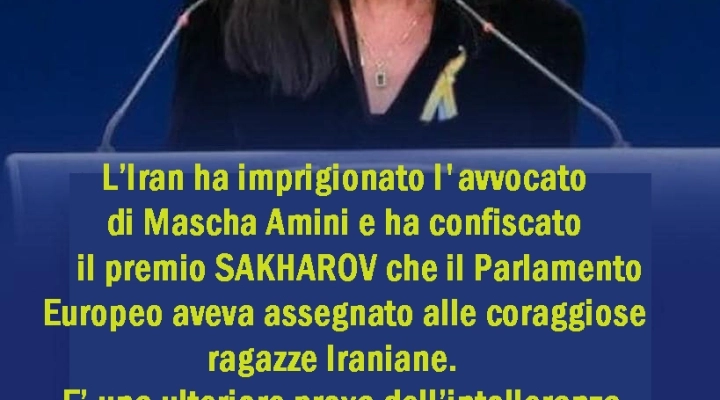 L’Iran ha imprigionato l'avvocato di Mahsa Amini e ha confiscato il premio Sakharov 