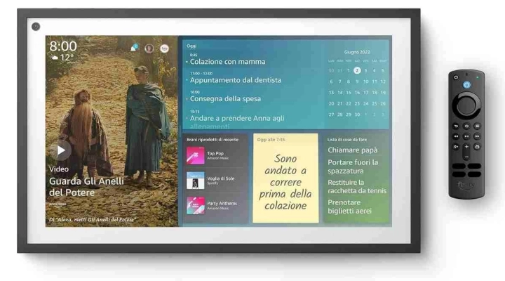 Echo Show 15 + Telecomando: Lo Schermo Intelligente Full HD da 15,6” per la Tua Casa Con Alexa e Fire TV Integrata