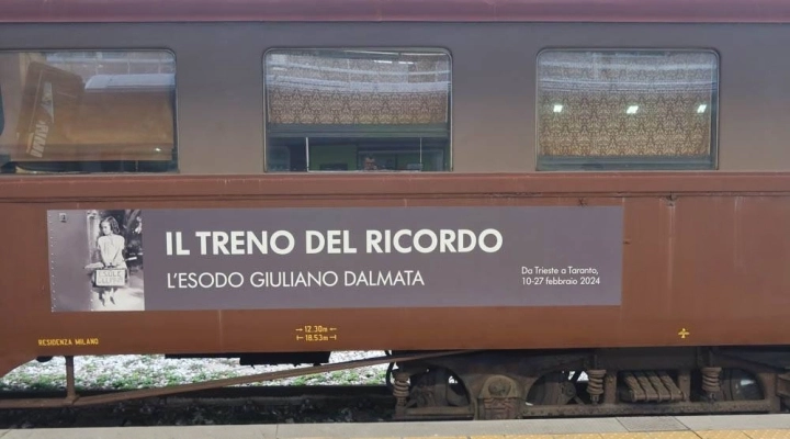 Foibe ed esodo giuliano-dalmata: il treno del ricordo in un viaggio multimediale di dieci tappe un per onorare le vittime