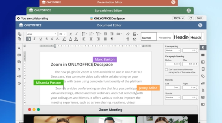 Collaborazione avanzata. L’integrazione ONLYOFFICE – Zoom per lavoro sui documenti durante le riunioni