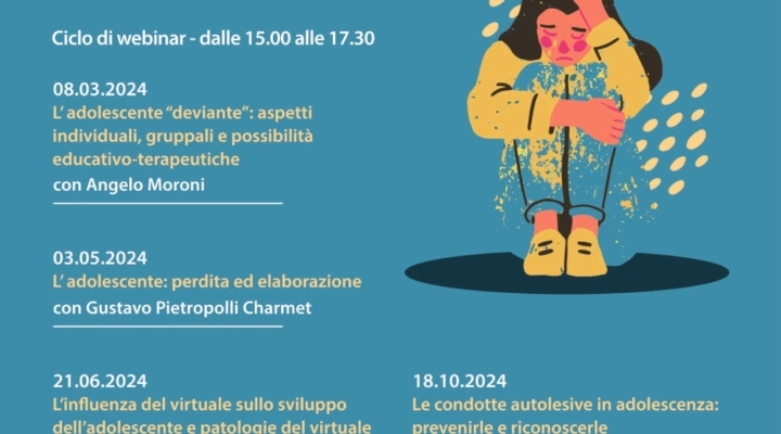 Codess Sociale organizza un ciclo di webinar sulla formazione per il lavoro clinico ed educativo con gli adolescenti 