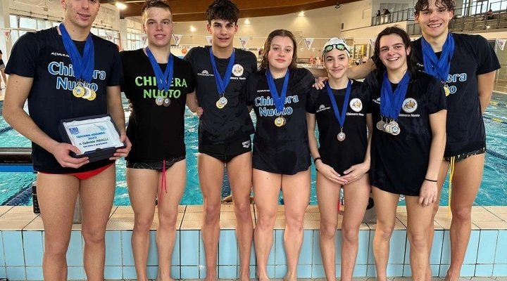 Otto titoli regionali per la Chimera Nuoto ai Campionati Toscani Giovanili 