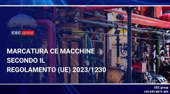 Marcatura ce macchine regolamento ue 2023-1230