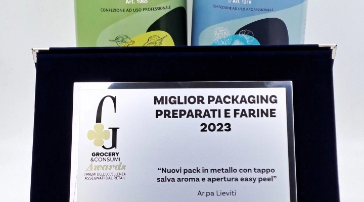 Ar.pa Lieviti vince con un nuovo pack il  “Grocery&Consumi Awards 2024” di Tespi Mediagroup  