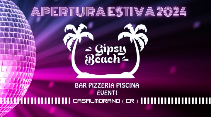  Parte l'estate 2024 al Gipsy Beach località Santo Stefano Casalmorano (Cr)