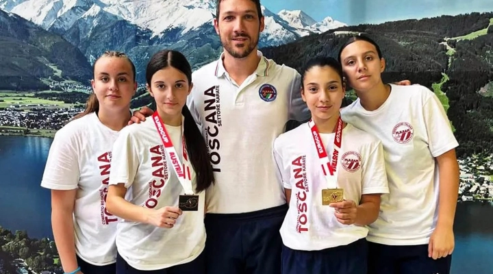 Un oro e un bronzo per l’Accademia Karate Casentino all’EuroCup in Austria 