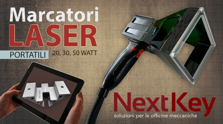 Marcatore Laser Fibra Portatile per Metalli - NextKey Srl