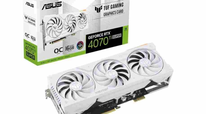 ASUS TUF Gaming NVIDIA GeForce RTX 4070 Ti SUPER BTF White OC Edition: Scheda Grafica Top di Gamma per il 2024 (Novità!)