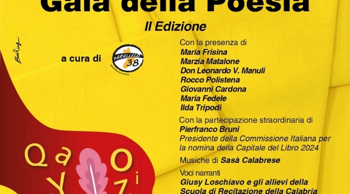 Gala della Poesia a Taurianova con Pierfranco Bruni