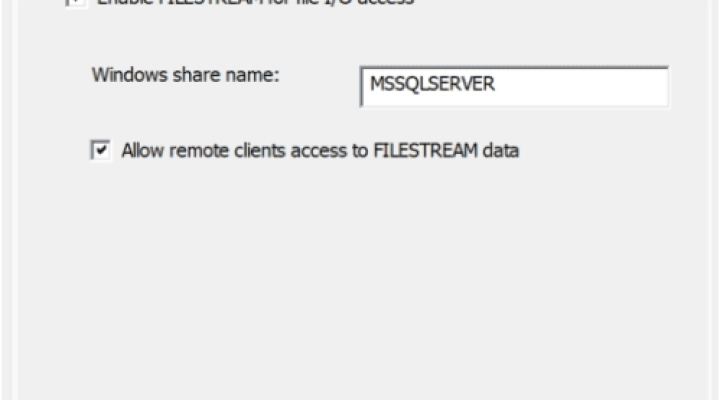 FILESTREAM in SQL Server