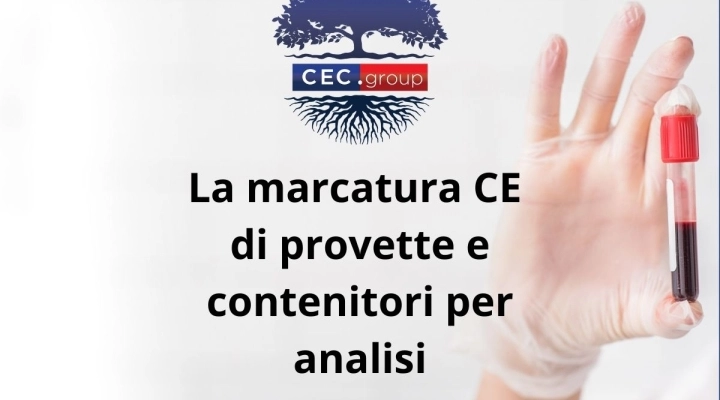 Marcatura CE provette e contenitori per analisi