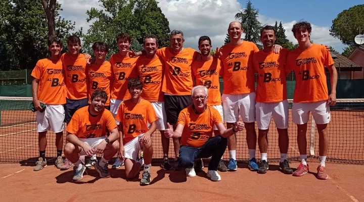 Il Tennis Giotto festeggia la promozione in B2