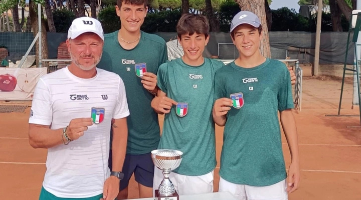 Il Tennis Giotto è campione toscano a squadre con l’Under16 maschile