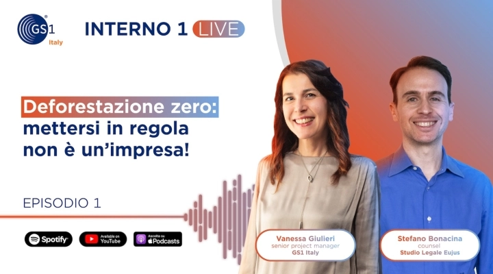 Con Verified by GS1, al via la nuova serie di video-podcast “Interno 1 Live”