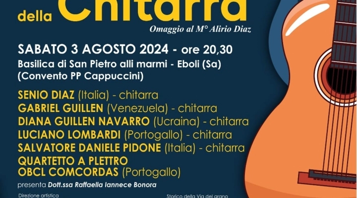 La Pro Loco Eboli collabora al 10^ Festival Internazionale della Chitarra.