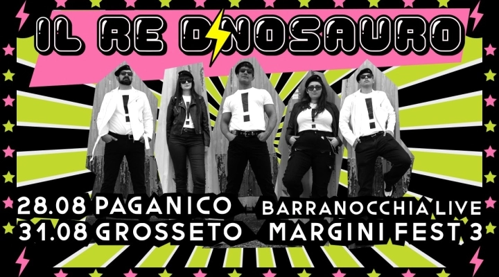 IL RE DINOSAURO, La storica rock band toscana torna in scena con due live