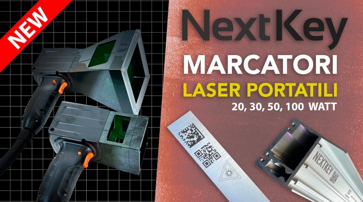 Marcatore laser portatile per estrusi in Alluminio a Brescia