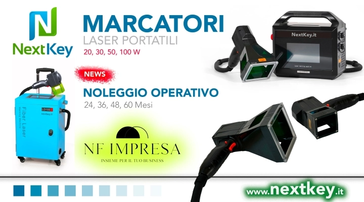 Arriva il laser portatile a noleggio grazie alla collaborazione tra NextKey srl e NF Impresa srl