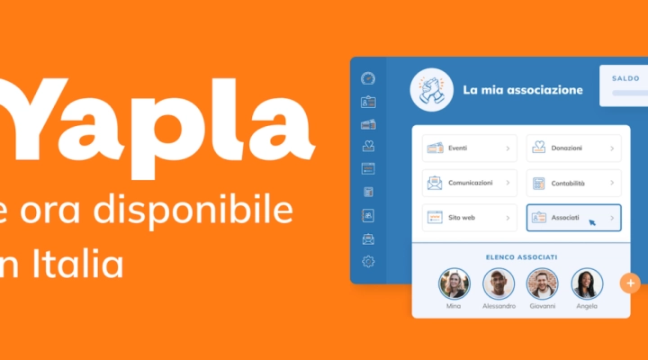 Yapla: Soluzione digitale per 60.000 Associazioni è ora disponibile in Italia