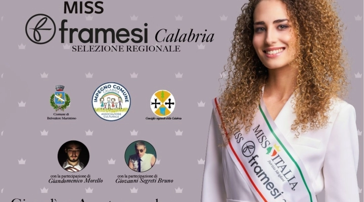 Belvedere Marittimo ospiterà la 32° tappa di Miss Italia Calabria