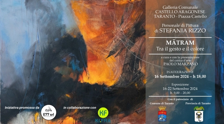 M?TRAM Tra il gesto e il colore, dal 16 al 22 settembre la personale di pittura di Stefania Rizzo