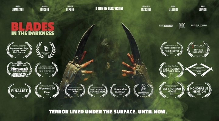 Blades in the Darkness: il film horror diretto da Alex Visani arriva su Amazon Prime Video Italia