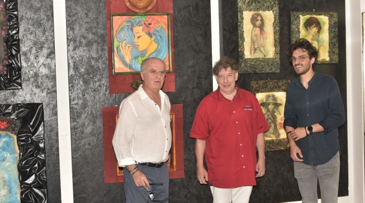 INAUGURATA LA MOSTRA DI NICOLA CONVERTINO IN AMANDOLA CON LA PRESENZA DEL SINDACO ADOLFO MARINANGELI E L’ASSESSORE ENRICO SCIAMANNA.