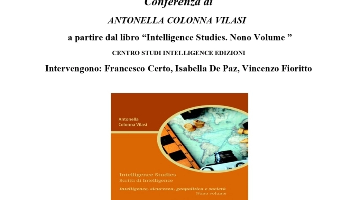 Presentazione libro sull'intelligence di Antonella Colonna Vilasi a Roma 