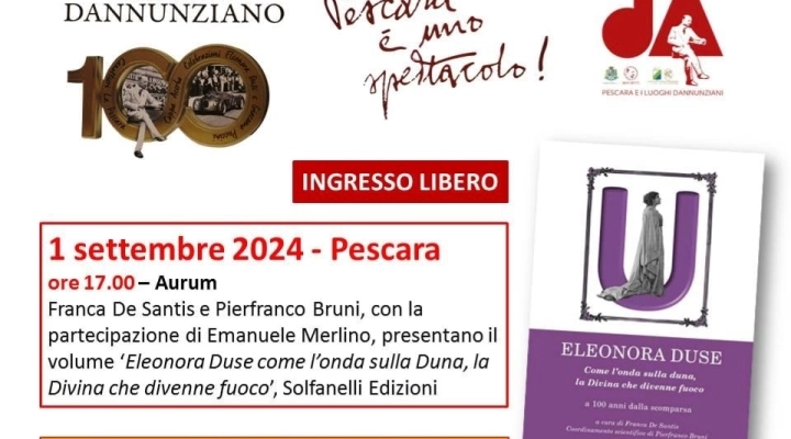 Centenario Duse: Undulna al Pescara Festival Dannunziano 2024