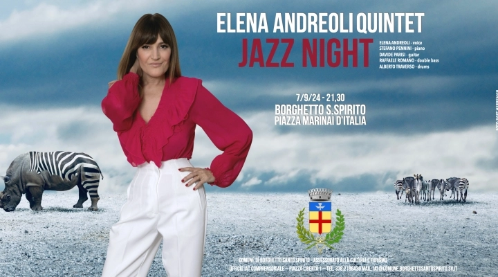 una serata di grande jazz a Borghetto Santo Spirito (SV) con Elena Andreoli e il suo quintetto